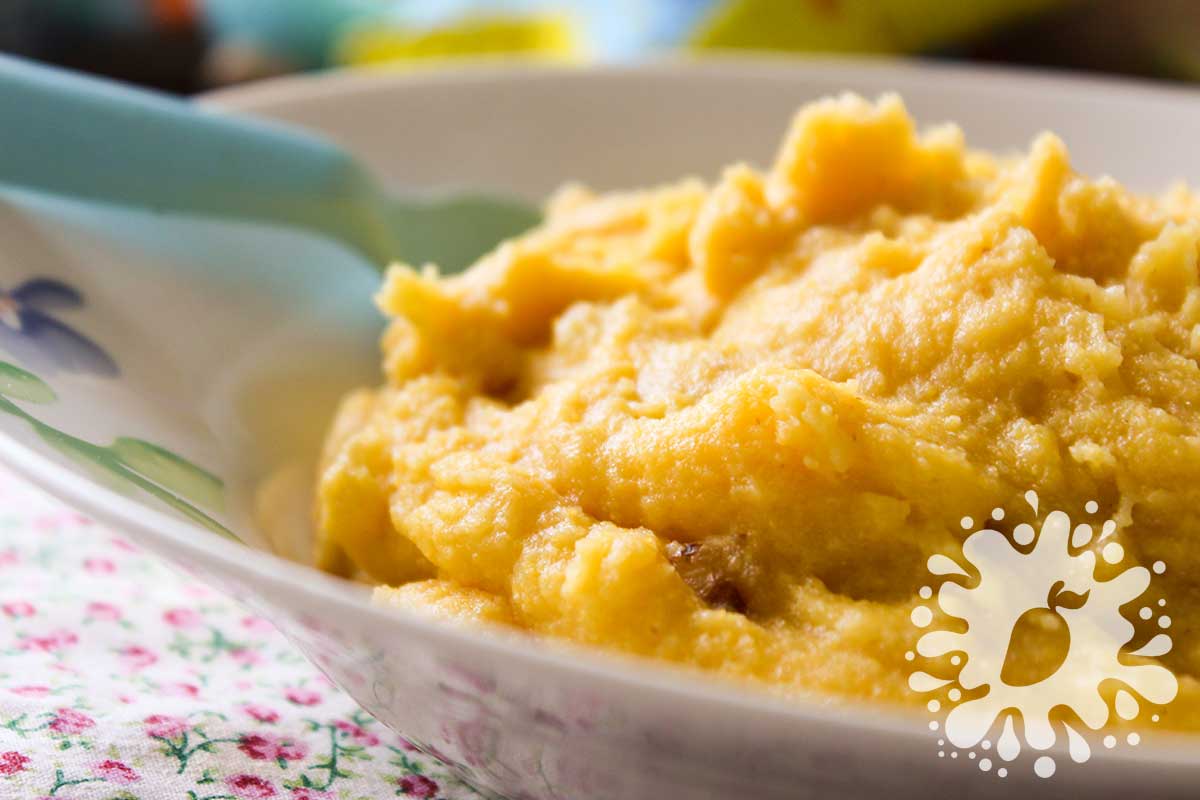 Polenta Mole para o almoço do Bebê!